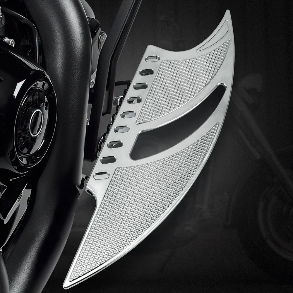 その他 me Chrome Front and Rear Footboards For Harley Touring Street