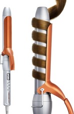 Rizador de pelo de 1  pulgadas, rizador de barril largo con pantalla LED