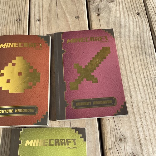 Mojang MINECRAFT Combat/Essentials/Redstone Handbook Lot of 3 Paperback - Picture 3 of 4