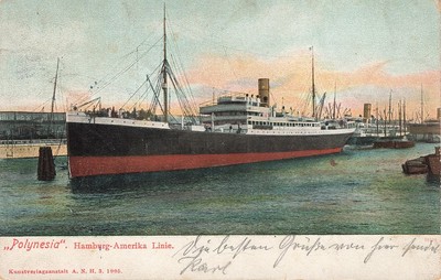 707377) AK Schiffe - Hamburg Amerika Linie Polynesia 