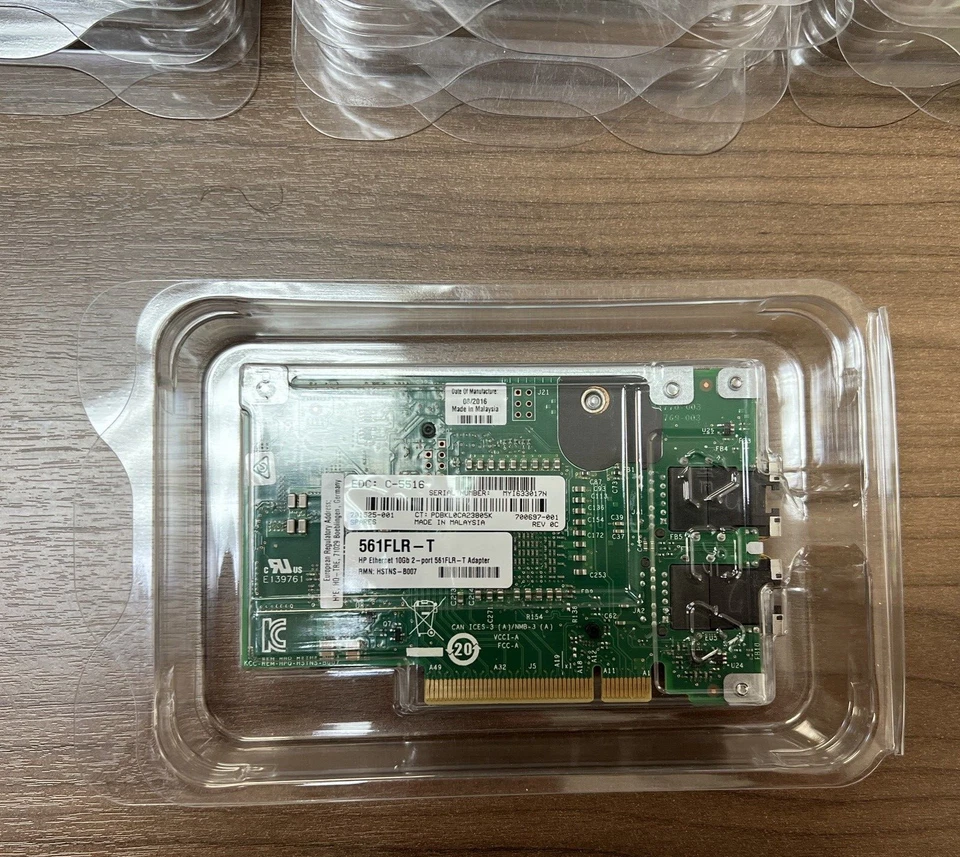 HP 701525-001 ETHERNET 10GB 2P 561FLR-T ADPTR - 700699-B21, 700697-001 - Image 2 of 4