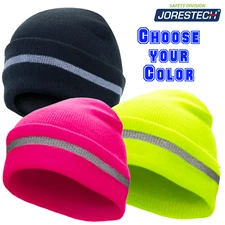 Safety Beanie Hat - Knitted with Reflective JORESTECH