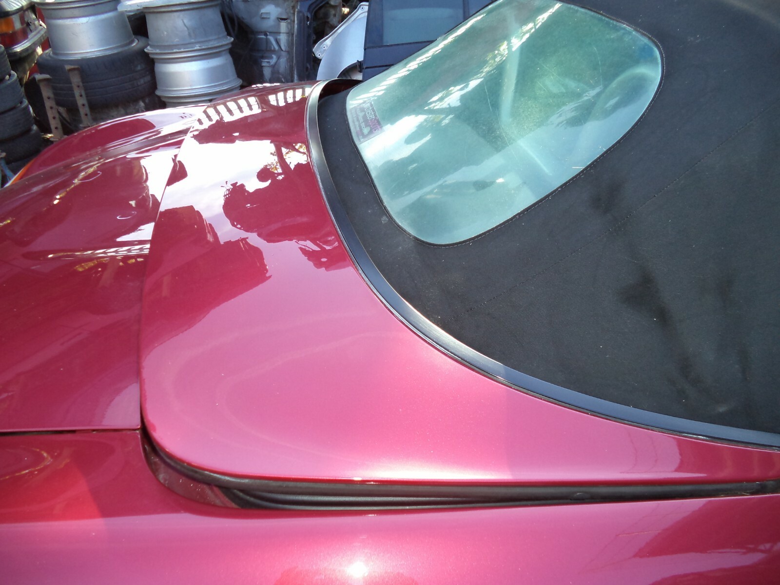 PORSCHE BOXSTER 986 TONNEAU COVER ORIENT RED METALLIC R20OVE eBay