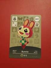 BUNNIE ANIMAL CROSSING AMIIBO SERIES 1 CARD #087 TRACKED AU POST geniuine