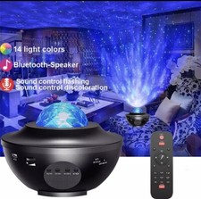 Lampe Projecteur LED Enfant avec télécommande étoile étoilée et vague en forme d