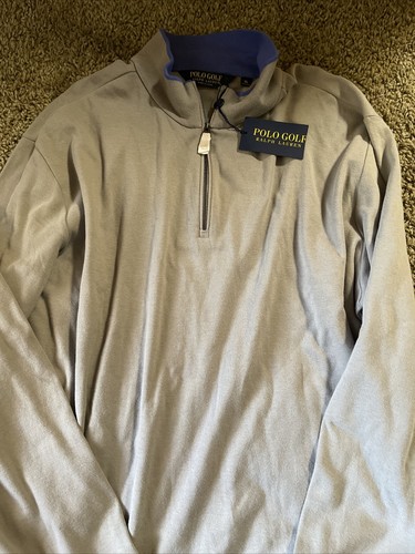 POLO RALPH LAUREN Mens Grey 1/4 Golf Sweatshirt 781585621004 Size XL NWT $125 - Picture 9 of 12
