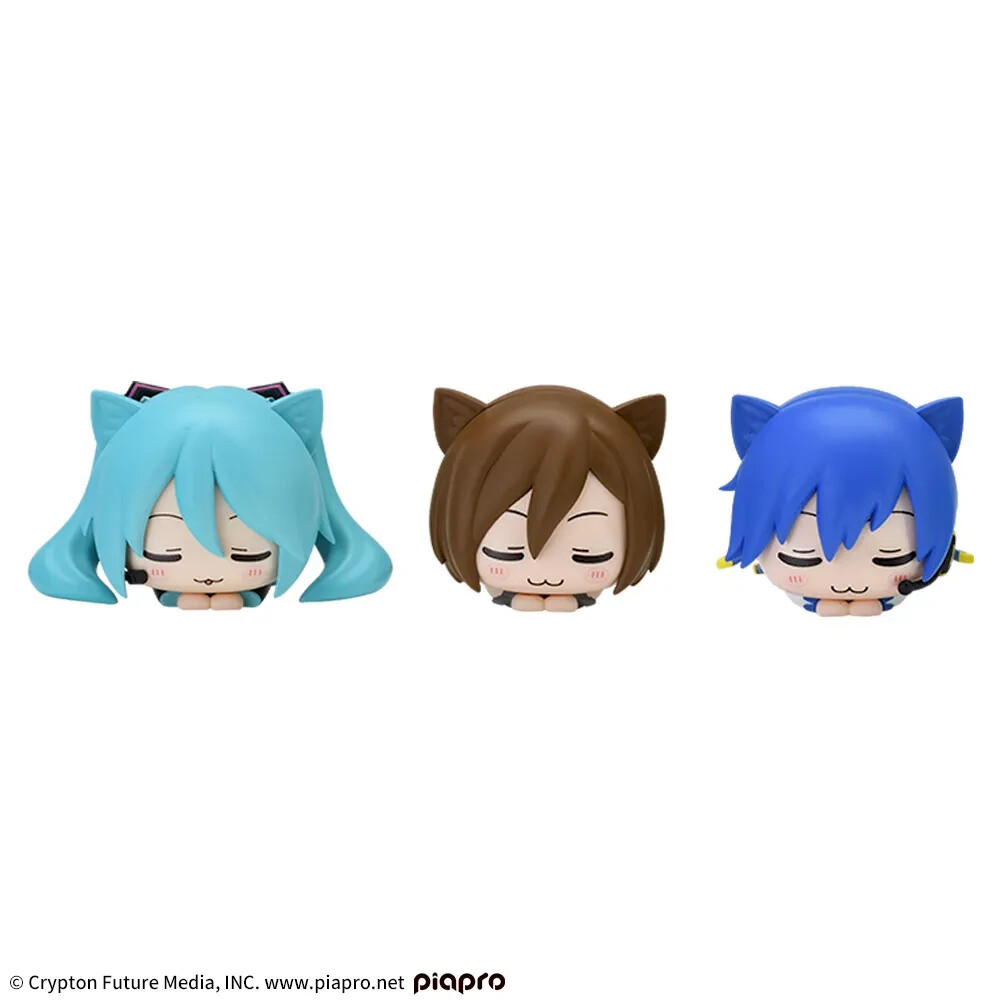 Hatsune Miku Ohiruneko Mini Figure MEIKO KAITO Set of 3 Sleeping