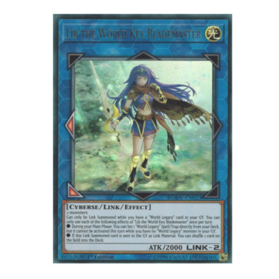 *** LIB THE WORLD KEY BLADEMASTER *** ULTRA RARE DUOV-EN023 MINT/NM YUGIOH!
