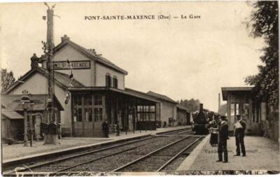 CPA AK PONT-Ste-MAXENCE - La Gare (211313)