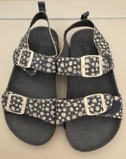NEW Carter's Duncan Blue W/ White Floral Print Toddler Girl Sandal SZ 12T NWOT
