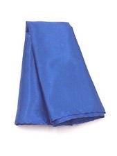  95 Bloomingdales Men Handkerchief Blue Solid Casual Dress Formal Pocket Square