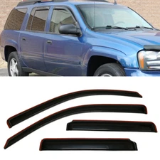 IN-CHANNEL Window Visors Sun Vent Guard Fit 2002-2006 Chevrolet Trailblazer EXT