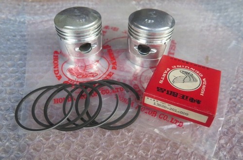 HONDA C95 CA95 CS95 PISTON RING SET S1 0.25 mm GENUINE NOS JAPAN - Picture 2 of 5