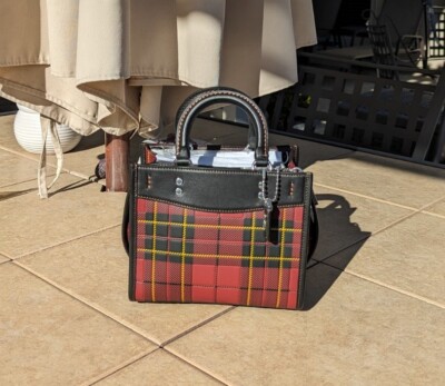 Coach Rogue 20 Red Cherry Plaid - Factory Wrapped | eBay