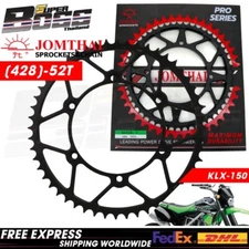 JT EX Rear Sprocket Steel For KAWASAKI KLX-150, D-TRACKER150 Black 428-52T