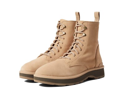 Sorel Hi-Line Lace Mens Waterproof Suede Boots Tawny Ceramic Tan 10 NM2749-254