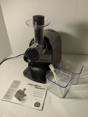 Hamilton Beach Slow Juicer Masticating Action Extracts 2X More Juice 67950c