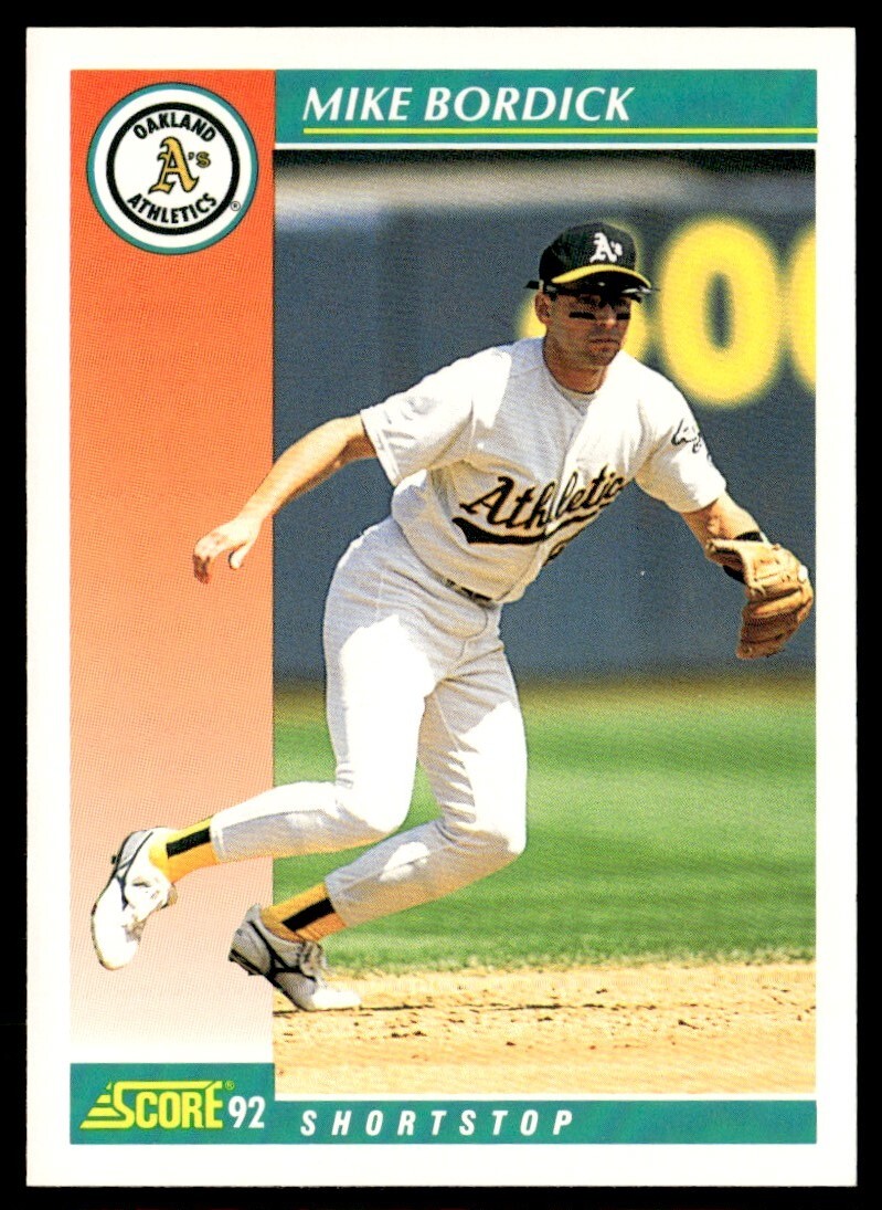 1992 Score Mike Bordick Oakland Athletics #681