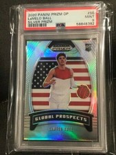 LAMELO BALL 2020-21 Prizm Draft Picks Global Prospects PSA 9 SILVER PRIZM #98