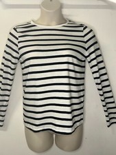 TU Ladies Long Sleeve Round Neckline Striped Tops Sizes 10-26
