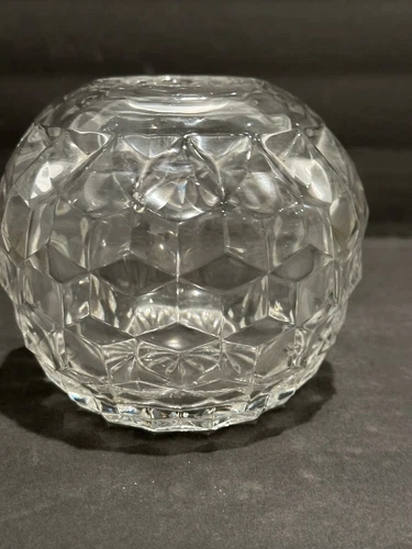 Fostoria American Crystal Clear Rose Bowl Vase