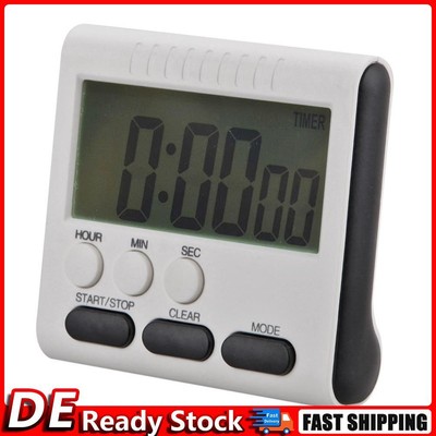 5pcs Magnetic Large LCD Digital Kitchen Timer Alarm Count Up Down Clock DE