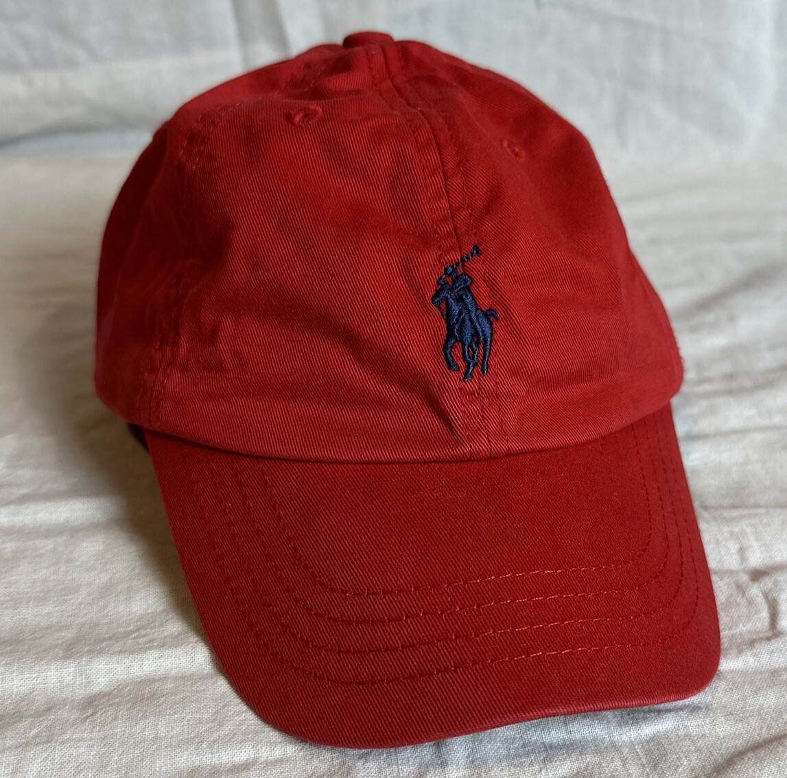 Ralph Lauren POLO Boys 4-7 Pony Logo Baseball Cap Red Adjustable