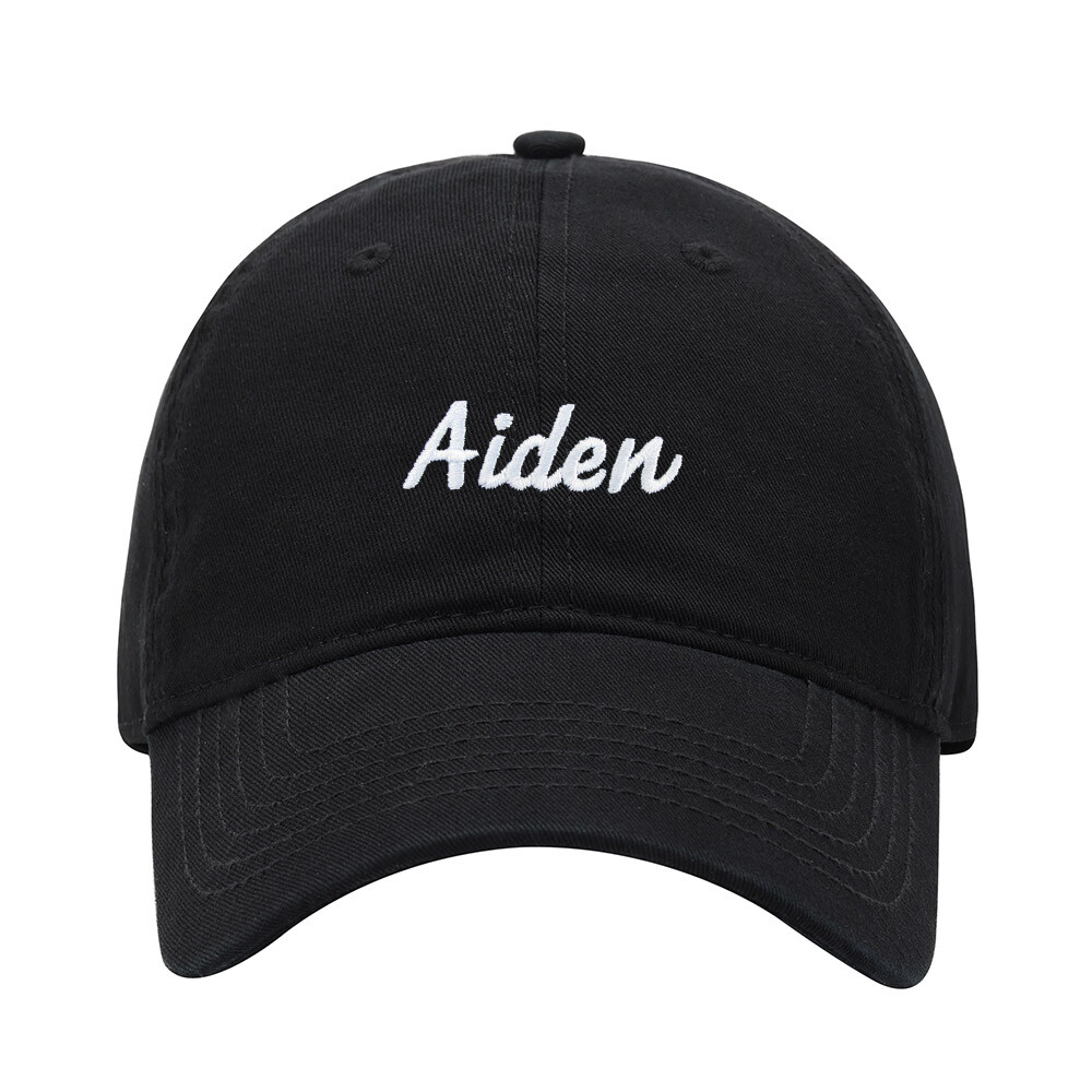 Baseball Cap Men Name Aiden Gift Embroidered Washed Cotton Dad Hat Baseball Caps