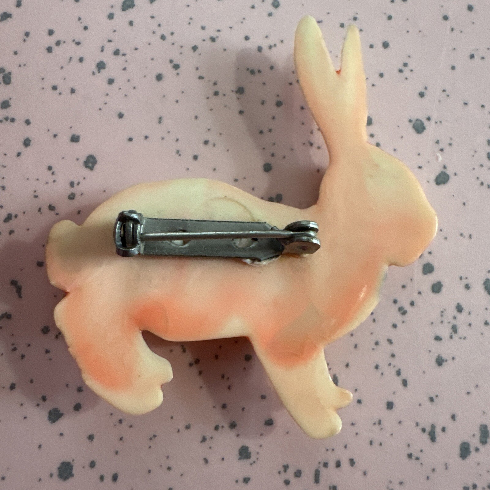 Vintage Celluloid Plastic Winking Easter Bunny Ra… - image 6