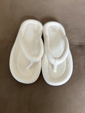 NWT Flip Flops For Women, Minimalist White Slippers