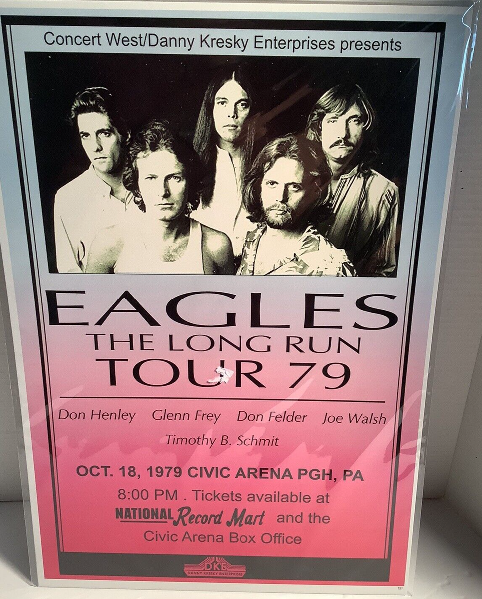 Eagles The Long Run サイン入り Eagles - The Long Run - Track List - Metal Sign 11 x 14 | eBay