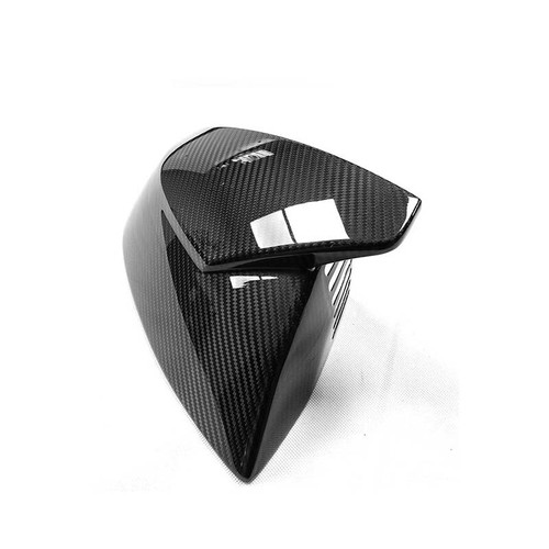 Carbon Fiber Rearview Mirror Cap Cover Trim for Audi Q7 SQ7 Q5 Q5L SQ5 2016-22 - Picture 4 of 5