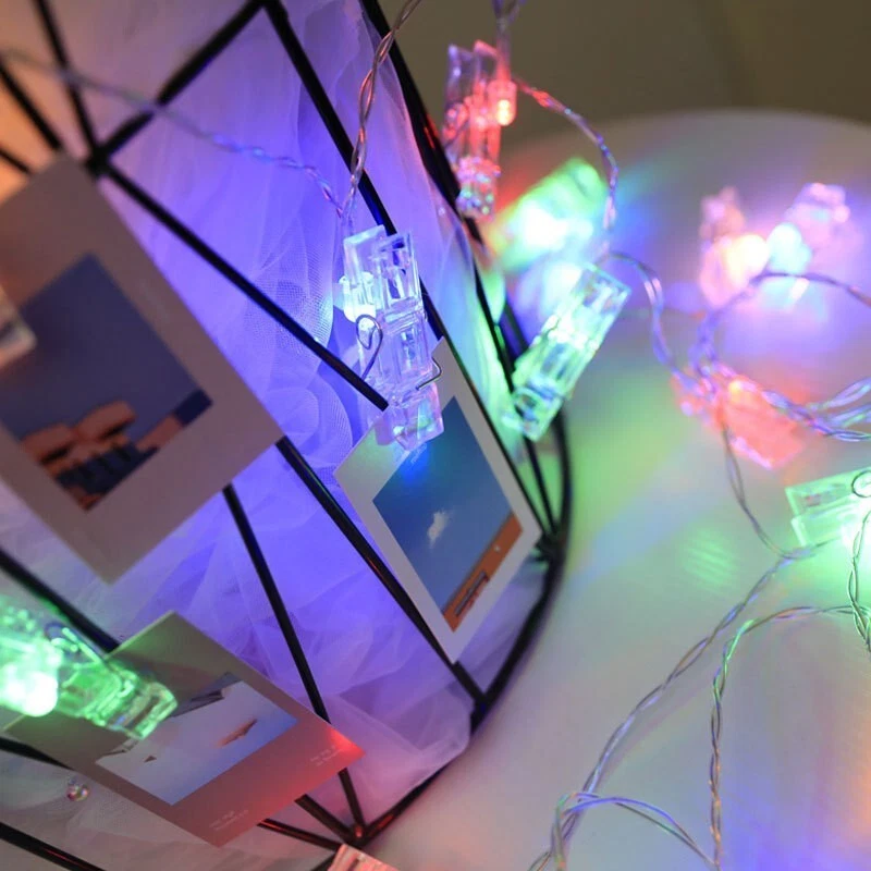 Photo Clip String Lights 40LED 13FT With USB For Ramadan Party Wedding Decorate - Image 2 of 4