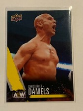 2021 Upper Deck AEW #44  Rare yellow parallel Christopher Daniels Wrestling Card