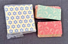 Lot of 300 Chiyogami 3"x3" and 3"x1.5" Origami Papers with 30 Different Designs