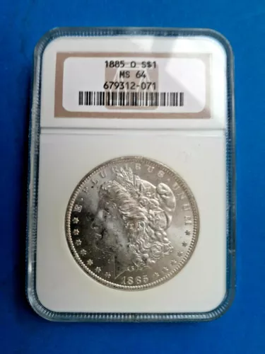 1885 O Morgan Silver Dollar - NGC Certified MS 64 