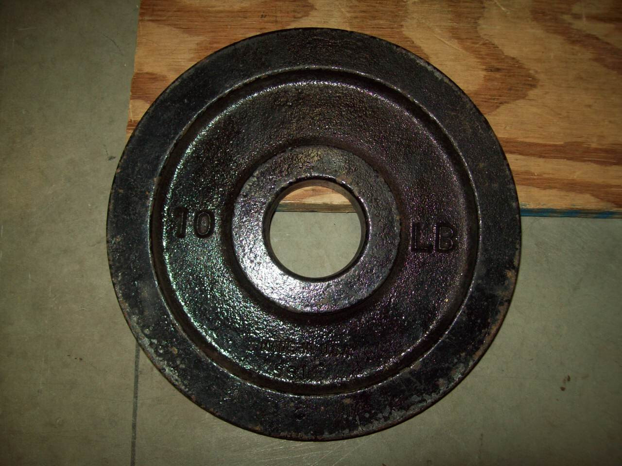 '1' vtg Hi OLYMPIC 10 Bodybuilding fitness York Barbell STRONGMAN HOMEGYM muscle
