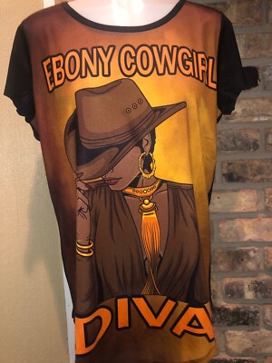 Ebony Cowgirl Diva T-Shirt