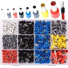 2000PCS Connectors Wire Crimp Cable Cord Pin End Bootlace Ferrule Terminal Set
