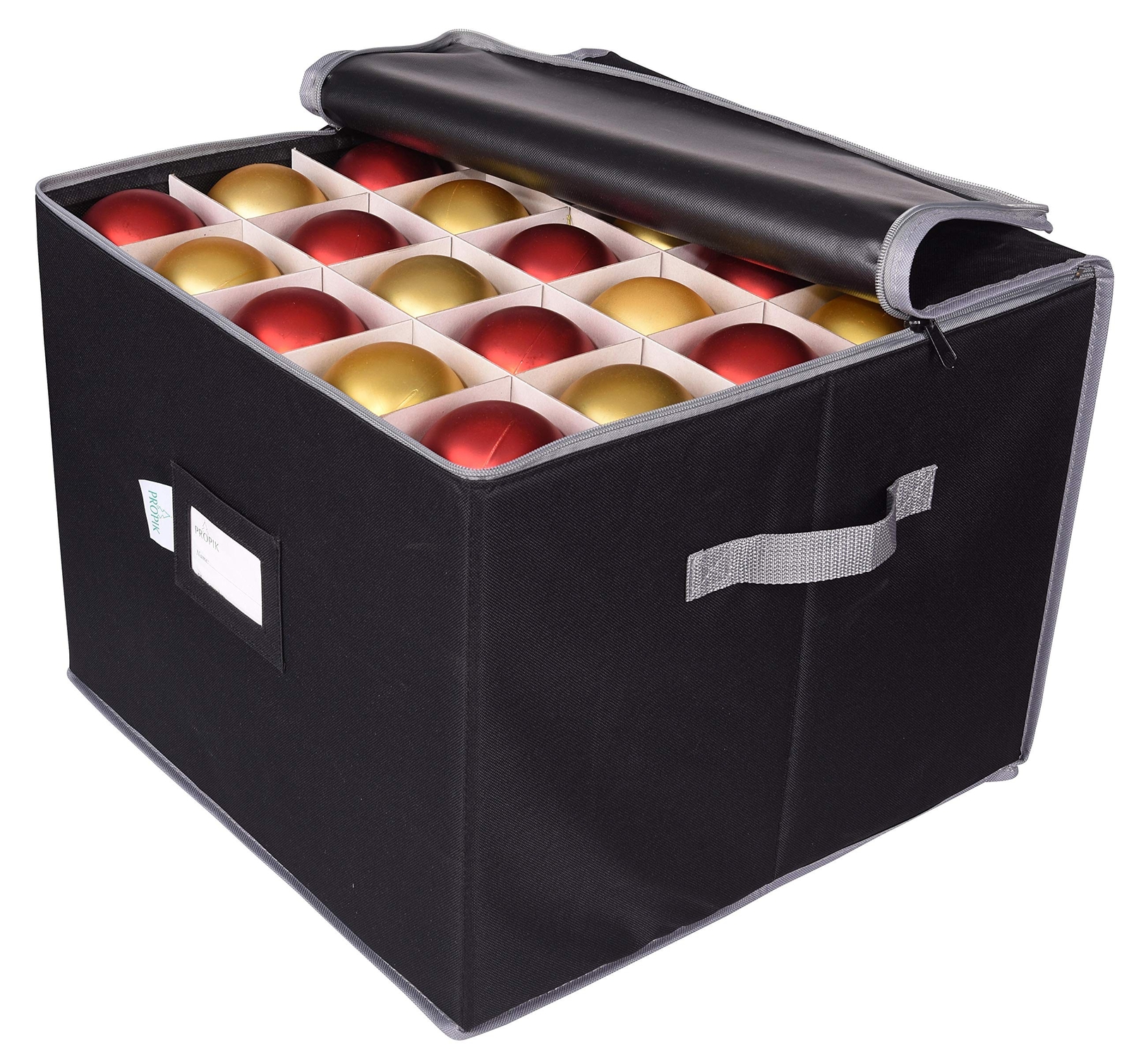 ProPik Large Christmas Ornament Storage Box Organizer Holds 75 Xmas Decorations