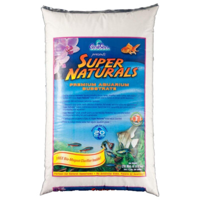CaribSea weißer Meeressand super natürlich 9 kg Aquarium Substrat Fischtank