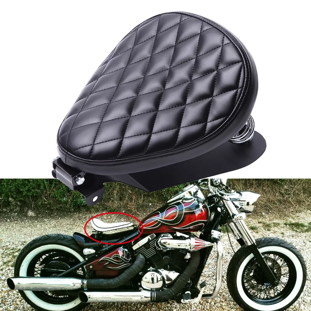 Motorcycle Solo Seat For Kawasaki Vulcan VN 800 900 1500 Classic