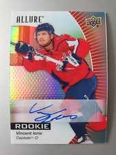 2023-24 Allure Hockey Red Rainbow Auto Rookie Vincent Iorio #134 Washington...