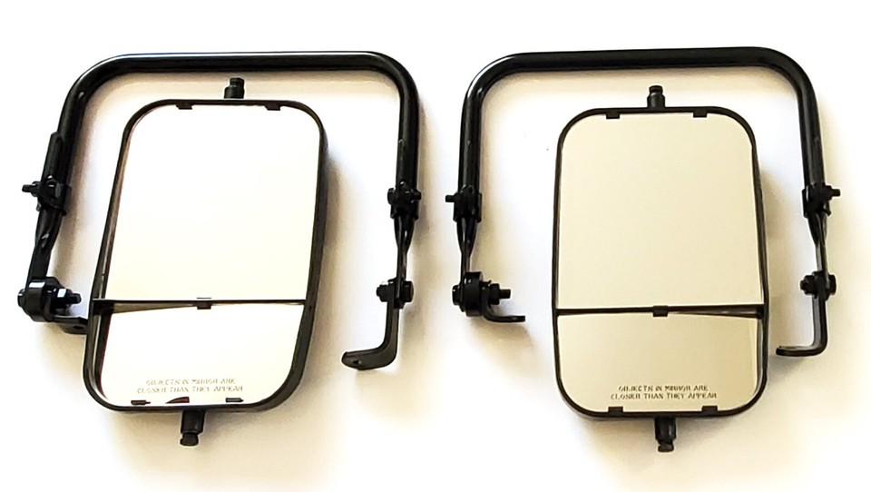 Black HMMWV Mirror Assy Set, Pair Humvee H1 HUMMER, M998 (12342129 ...