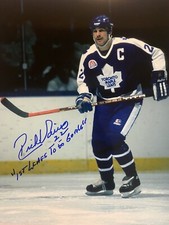 Rick VAIVE SIGNED 8x10 Photo Toronto Maple Leafs! “1st Leaf To 50 Goals”  W/COA