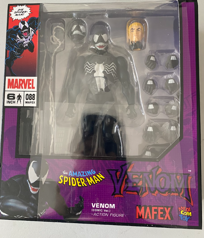 VENOM MAFEX 088 アクションフィギュア 6インチ MEDICOM TOY MAFEX No.088 VENOM COMIC Ver. Action Figure