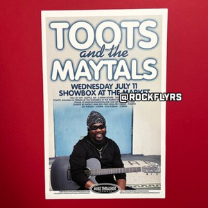 TOOTS and the MAYTALS 2012 Concert Promo 11x17 Street Poster. Seattle