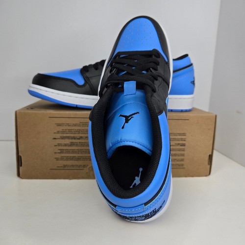 Air Jordan 1 Low Black/University Blue Size 10 Men - Picture 4 of 8