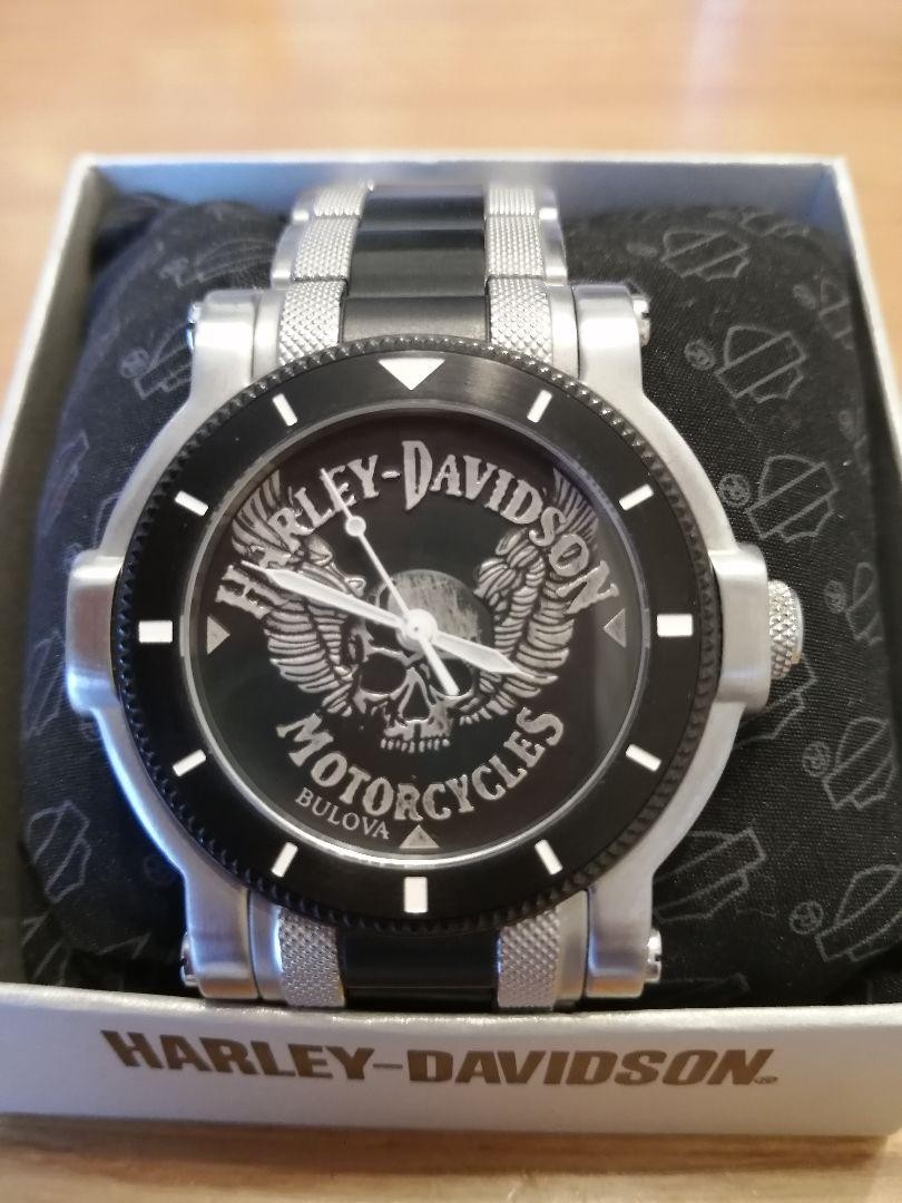 BULOVA HARLEYDAVIDSON ブローバ ハーレー 腕時計 ultra rare [Harley Davidson] Bulova/ Harley Davidson / men's