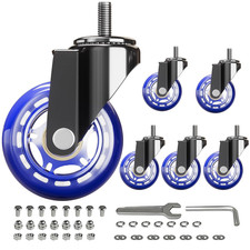 Creeper Caster Wheels Set Of 6 Heavy Duty Casters For Mechanic Creeper